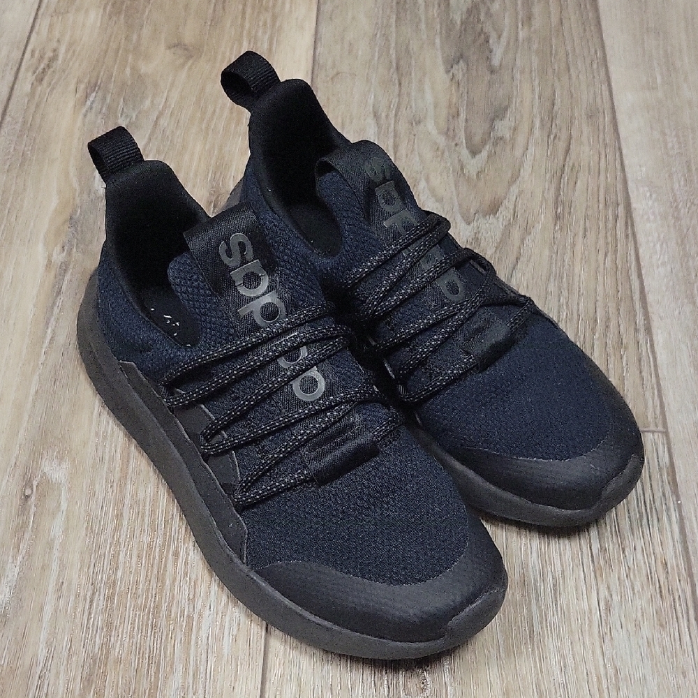 Adidas Kids Black Size 4 Performance Sneakers